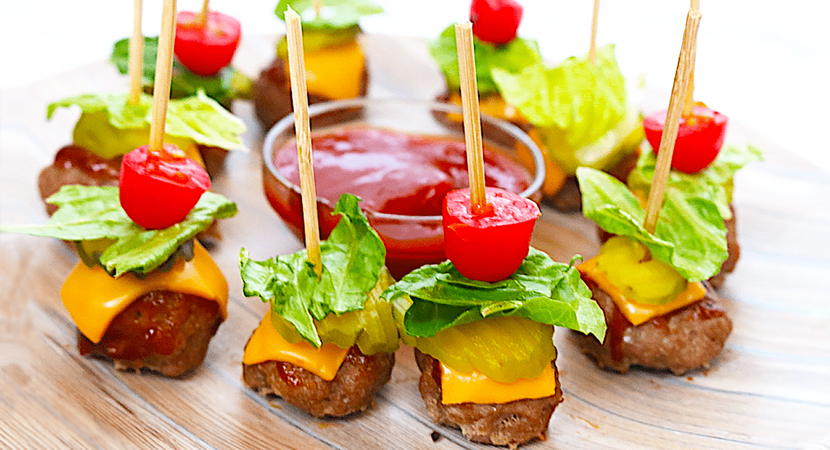 Mini Cheeseburger Bites Recipe | Healthy and Delicious