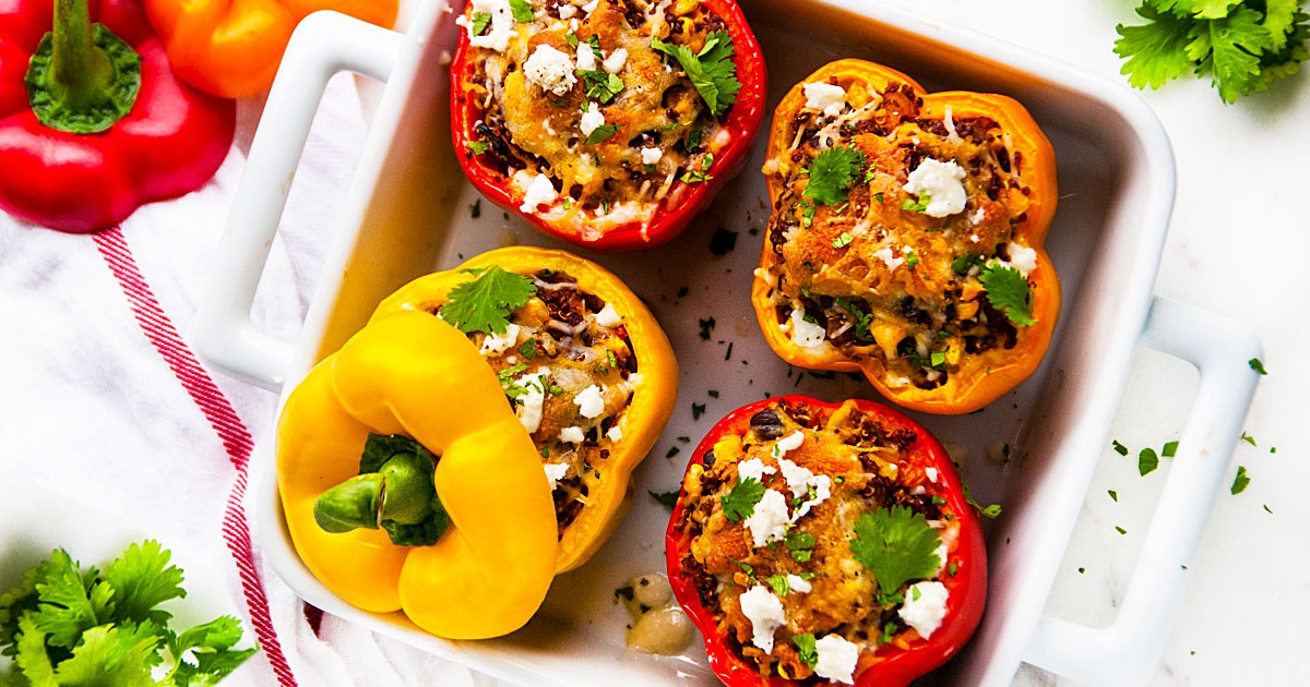 Quinoa-Stuffed Peppers Recipe | Vegetarian & Gluten-Free Main Course