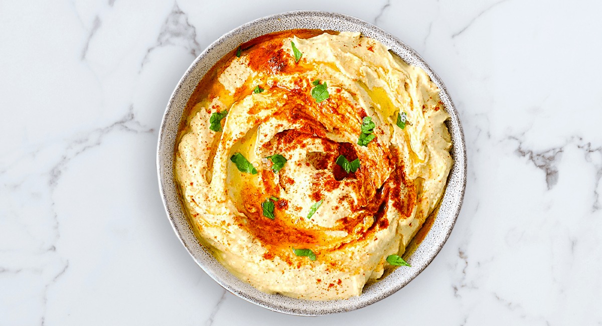 Bowl of Homemade Hummus