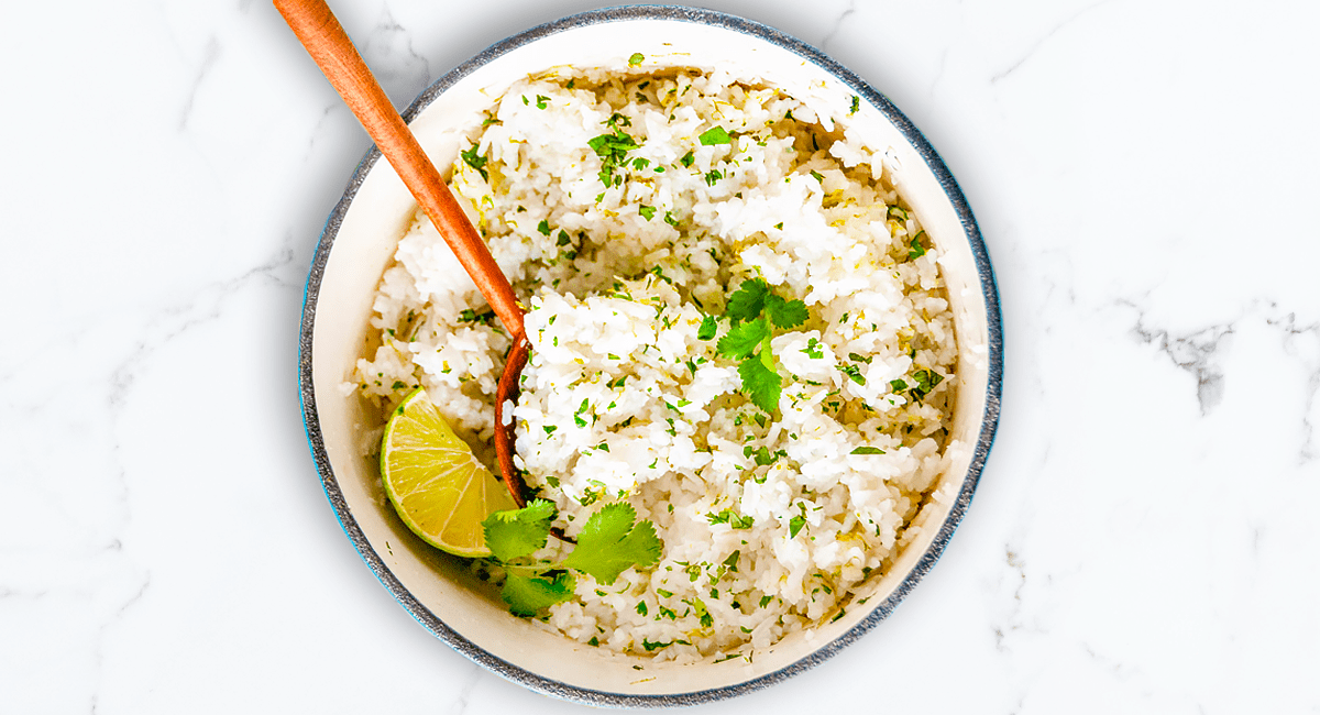 Instant Pot Cilantro Lime Rice - A flavorful and healthy side dish