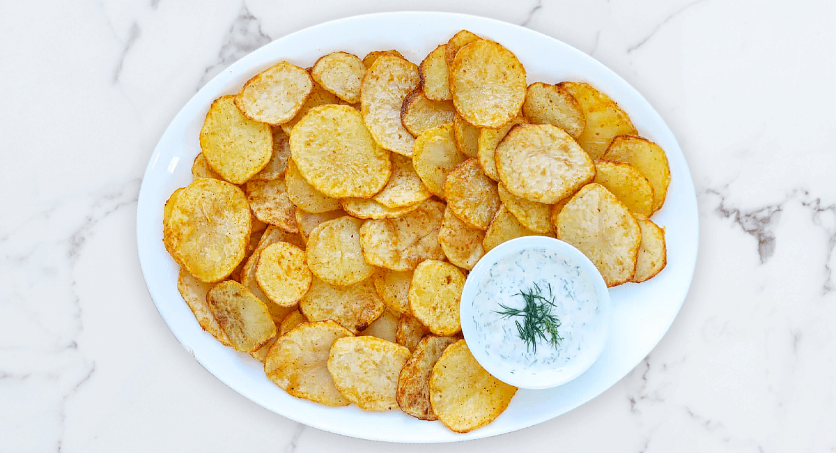 Homemade Microwave Potato Chips