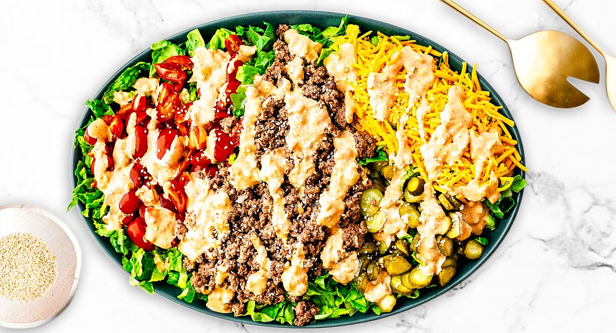 Big Mac Salad - A Low-Carb Delight