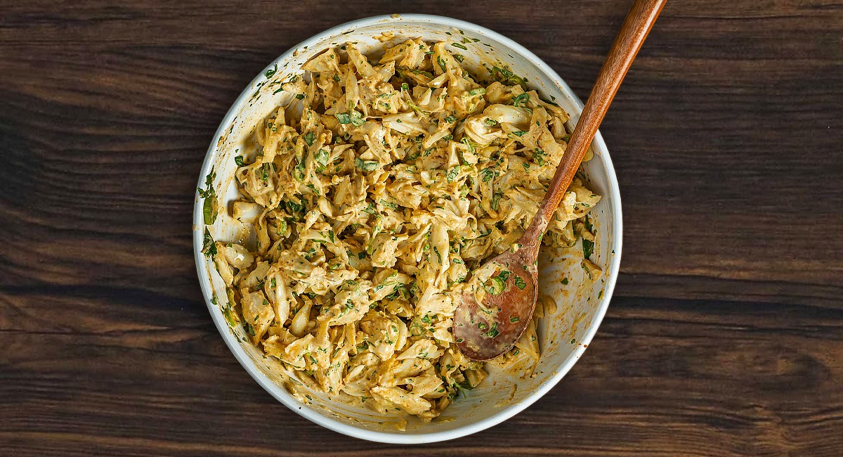 Crab Salad with Fresh Vegetables