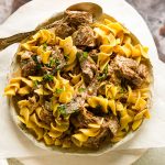 Slow Cooker Beef Stroganoff with Creamy Sauce